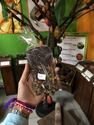 self made chocolate   at Choco Museo in Antigua