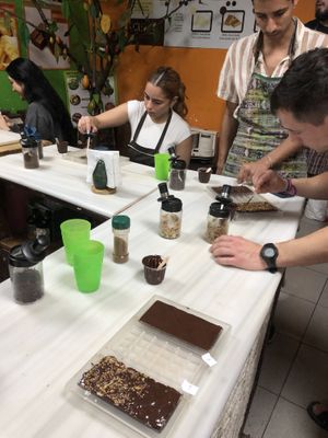 workshop  at Choco Museo in Antigua