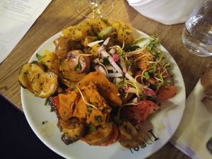 Salad buffet at IDEAL in Fulda