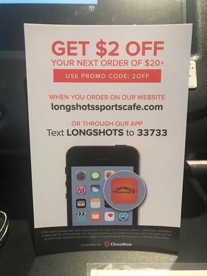 Order online!!! at Longshots Sports Cafe in Montville