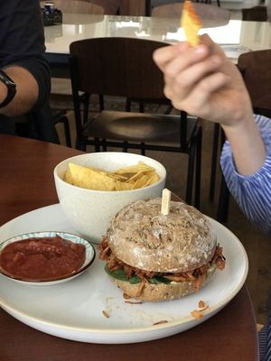 Pulled jackfruit  at Fast & Vegan in The Hague