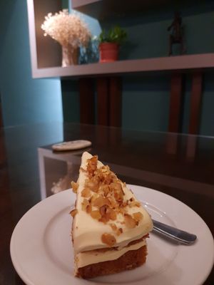 Carrot cake(vegetarian) at Botanist Cafe in Malacca