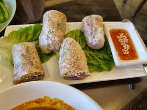 Mixed Vege Vietnamese Rolls at Botanist Cafe in Malacca