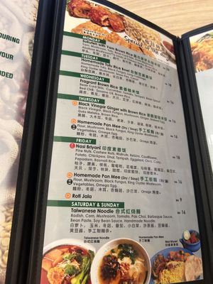 Menu april  at Botanist Cafe in Malacca