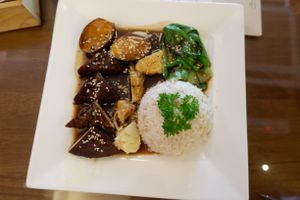Braised Tofu. at Botanist Cafe in Malacca