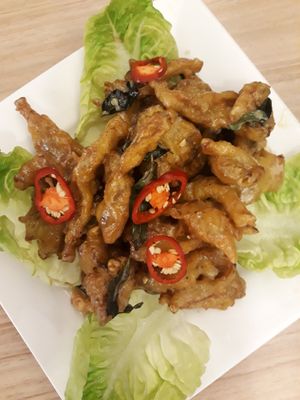 Butter cream mushroom at Botanist Cafe in Malacca