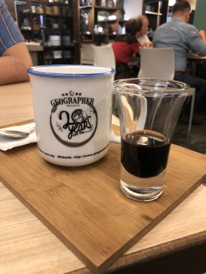 Soy milk at Botanist Cafe in Malacca