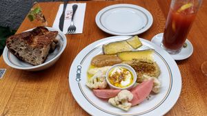 'Picada' starter has an amazing misso-butter at Quincho Cozinha & Coquetelari in Sao Paulo