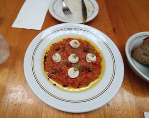 Tomato tartare at Quincho Cozinha & Coquetelari in Sao Paulo