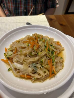 Rice noodles  at Yi Wei Chinese Art in Genoa