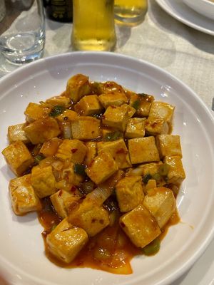 Spicy tofu  at Yi Wei Chinese Art in Genoa