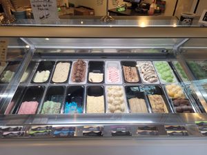 Ice Cream Counter at Cadwaladers in Porthmadog