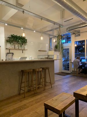 It’s cosy and quiet in the late afternoon / early evening.  at Jaunty Goat Coffee - Northgate St in Chester