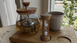 Jasmine tea at Jaunty Goat Coffee - Northgate St in Chester