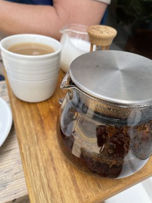 Decaf tea - I love the timer   at Jaunty Goat Coffee - Northgate St in Chester