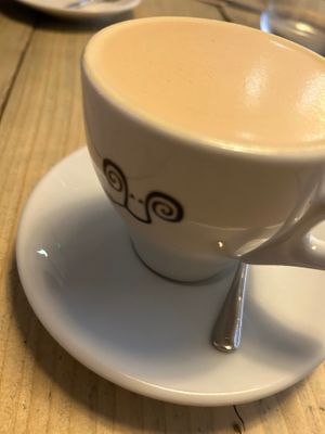 Lovely latte at Jaunty Goat Coffee - Northgate St in Chester