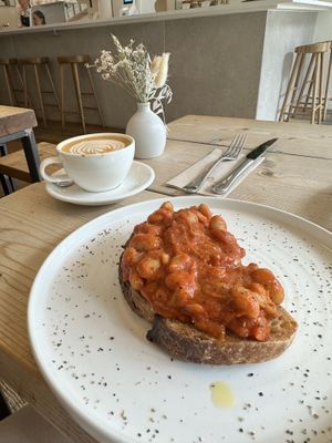 The Boston beans were delicious!   at Jaunty Goat Coffee - Northgate St in Chester