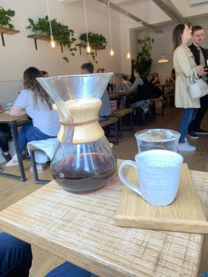 Our first taste of “proper” coffee.  at Jaunty Goat Coffee - Northgate St in Chester