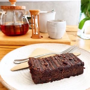 Tea and a brownie 🐐 at Jaunty Goat Coffee - Northgate St in Chester