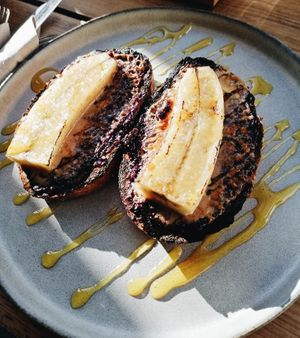 PB & J toast at Jaunty Goat Coffee - Northgate St in Chester