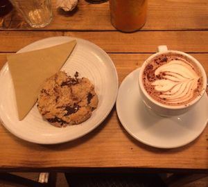 Cookie and got chocolate  at Jaunty Goat Coffee - Northgate St in Chester