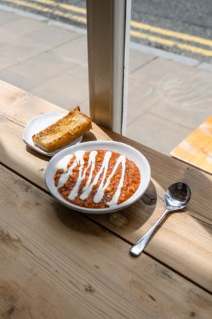 Lentil Dahl at Northgate Street at Jaunty Goat Coffee - Northgate St in Chester