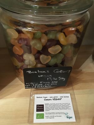 Vegan candy at L'Epicerie Kilogramme in Paris