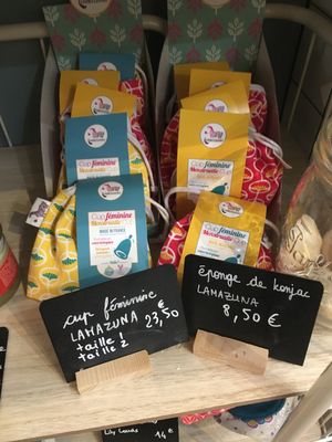 Menstrual cup  at L'Epicerie Kilogramme in Paris