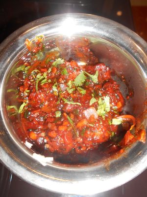 Veggie Manchurian  at Rajputana Indian Restaurant in Pattaya