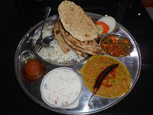 Thali at Rajputana Indian Restaurant in Pattaya