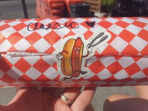 Hotdog at BESTIES Vegan Paradise - Hollywood in Hollywood