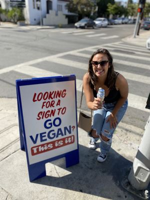 Vegan soft serve on a gf cone!   at BESTIES Vegan Paradise - Hollywood in Hollywood
