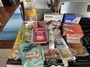My most recent haul from their yearly 7/11 sale- everything in store $10 and under + bonus deals like 2 for $10 thrilling food bakon   at BESTIES Vegan Paradise - Hollywood in Hollywood