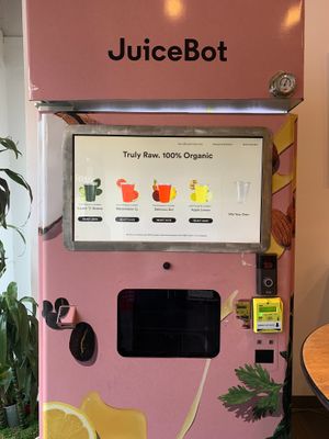 Fresh Juice machine :) at BESTIES Vegan Paradise - Hollywood in Hollywood