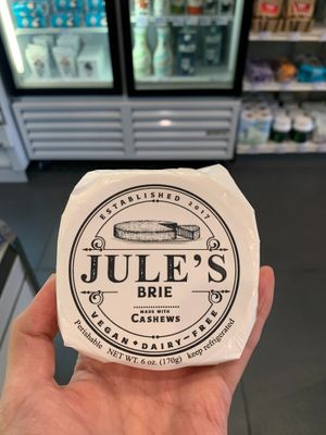My first vegan brie cheese to try! at BESTIES Vegan Paradise - Hollywood in Hollywood