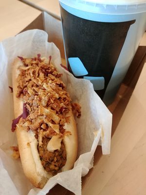 Veggie dog at IKEA in Calgary