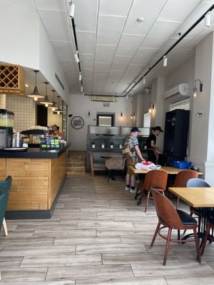 Empty like the theoretical vegan section on the menu  at Cafe Cafe in Haifa