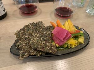 Hummus starter at Stem & Glory in London