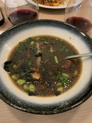 Amazing black noodle pho  at Stem & Glory in London