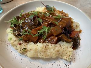 Great beef stew substitute . at Stem & Glory in London