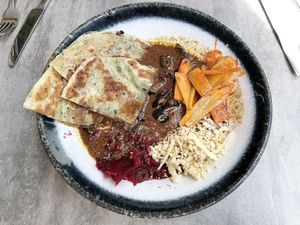 Vegan food at Stem & Glory in London