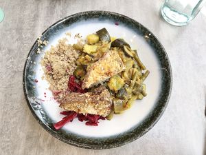 Vegan food at Stem & Glory in London