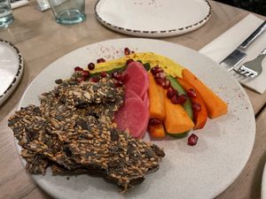 Golden Hummus at Stem & Glory in London