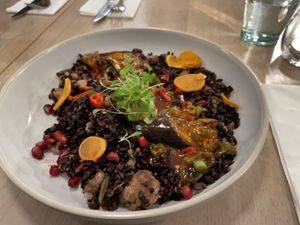 Szechuan Aubergine  at Stem & Glory in London