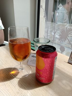 Alcohol-free beer at Stem & Glory in London
