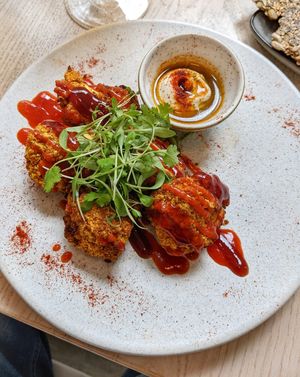 BBQ cauliflower wings (9/10) at Stem & Glory in London