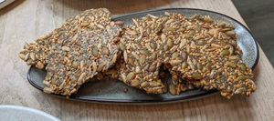 Multi-seed crackers (6/10) at Stem & Glory in London