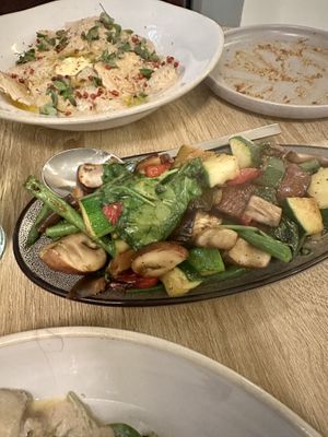 Seasonal veg and pumpkin ravioli  at Stem & Glory in London