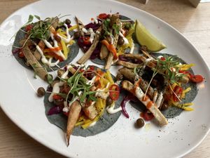 Korean ‘fish’ tacos  at Stem & Glory in London