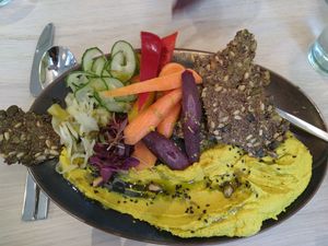 everything was great, and the crackers have persuaded me to get a dehydrator myself! at Stem & Glory in London